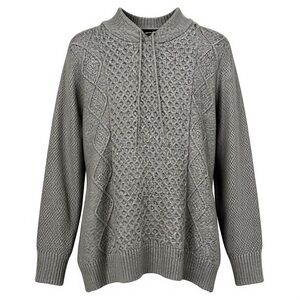 American Eagle Gray Knit Hoodie